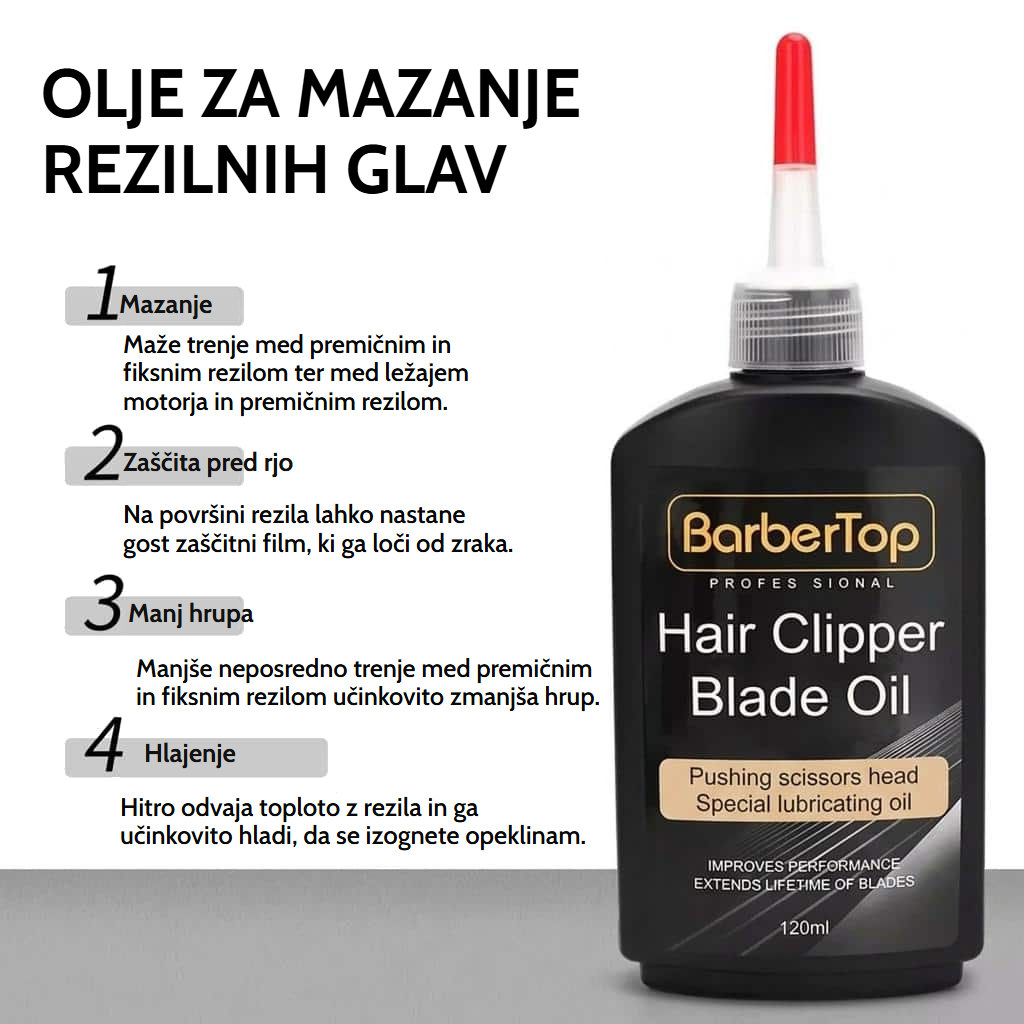 Mazalno olje za rezila strojčka za striženje, 120 ml