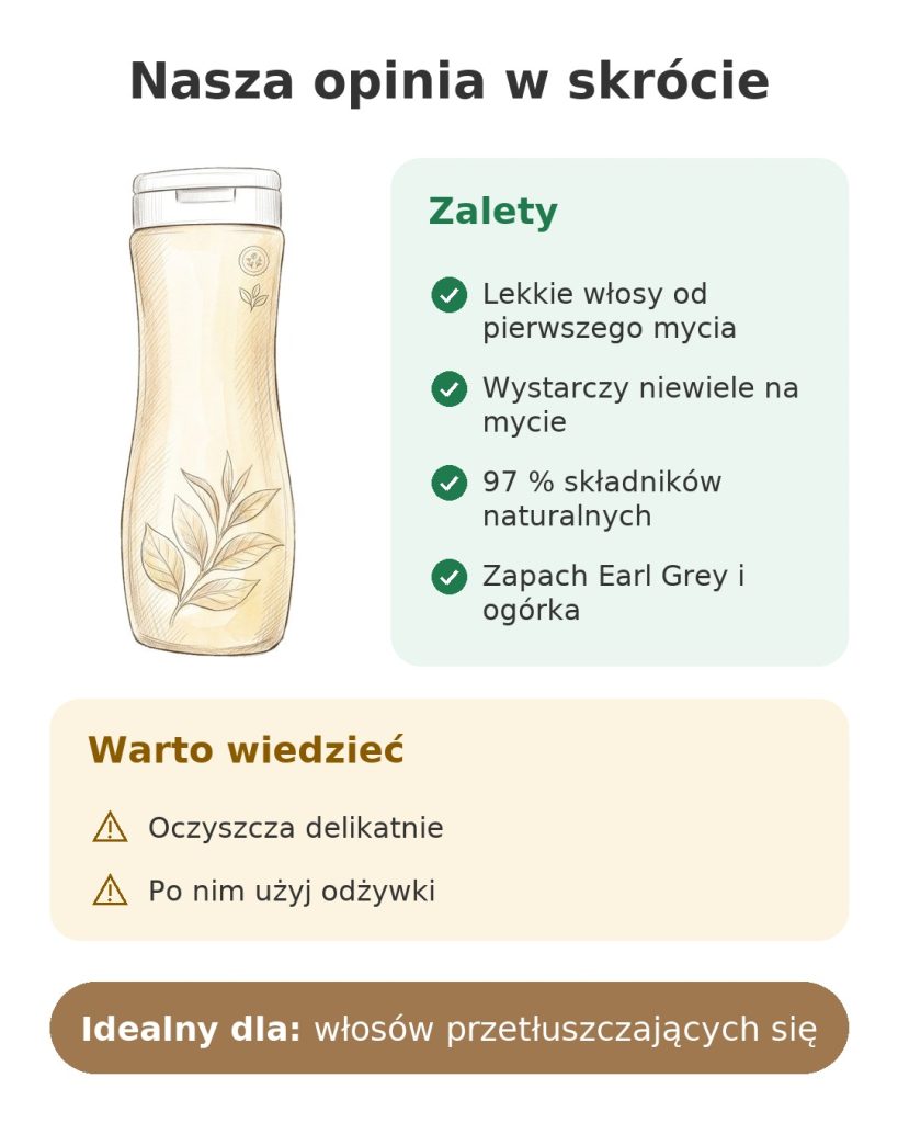 Szampon oczyszczający ATTITUDE biała herbata Nasza opinia w skrócie o szamponie oczyszczającym o zapachu Earl Grey i ogórka do przetłuszczających się włosów