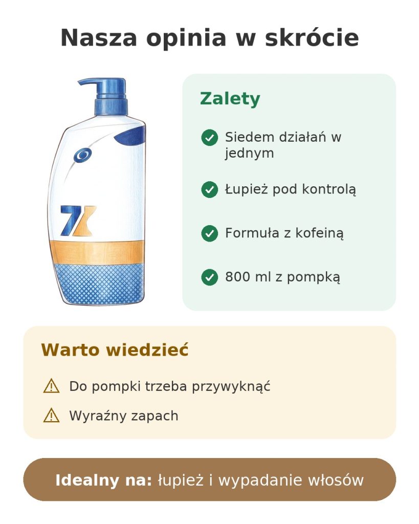 Nasza opinia w skrócie o szamponie przeciwłupieżowym z kofeiną