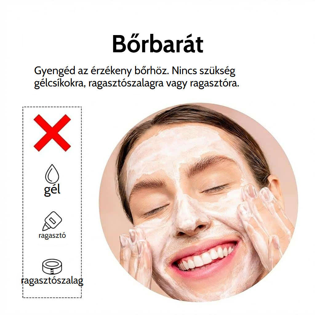 Csúszásmentes parókapánt állítható tépőzárral