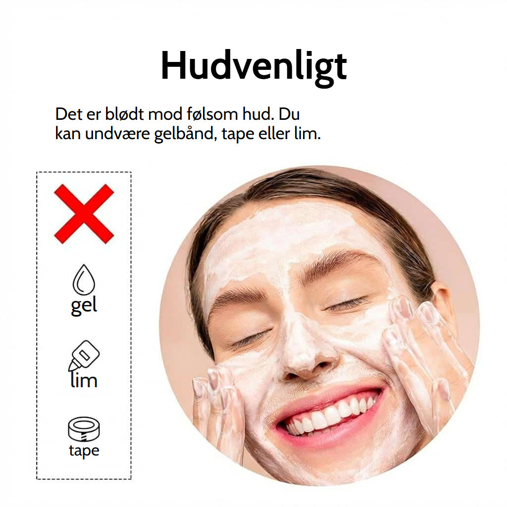 Skridsikkert parykbånd med justerbar velcro