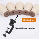 Kit met hoofdsteun voor pruik met accessoires