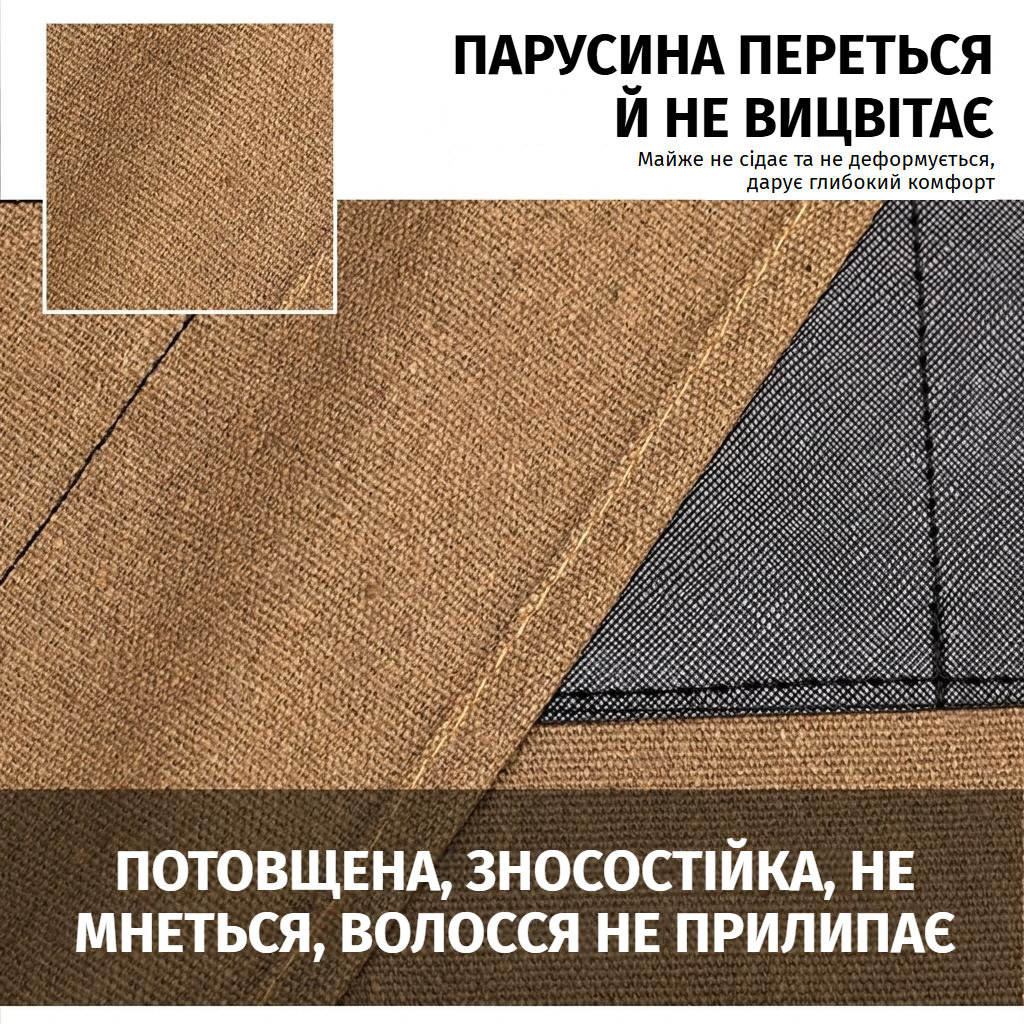 Фартух барбера з бавовняного полотна з регульованими навхресними лямками