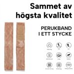 Halkfritt perukband med justerbar kardborre