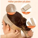 Halkfritt perukband med justerbar kardborre