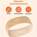 Halkfritt perukband med justerbar kardborre