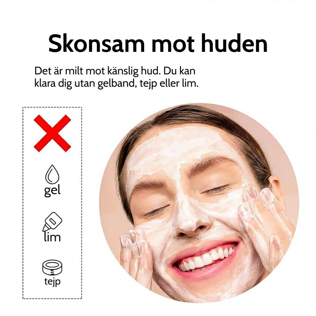 Halkfritt perukband med justerbar kardborre