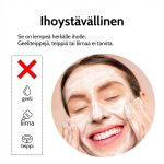 Liukumaton peruukkipanta säädettävällä tarranauhalla