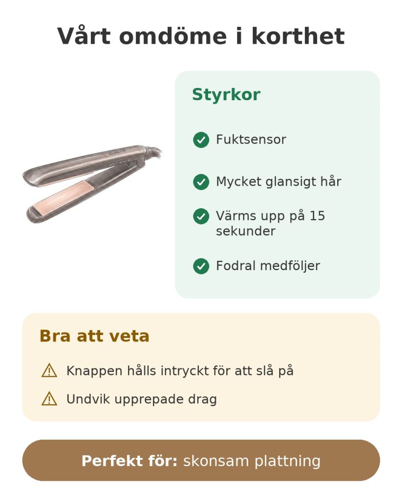 Vårt omdöme i korthet om plattången Remington Keratin Protect