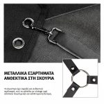 Ποδιά κουρέα από βαμβακερό καμβά με ρυθμιζόμενες σταυρωτές τιράντες