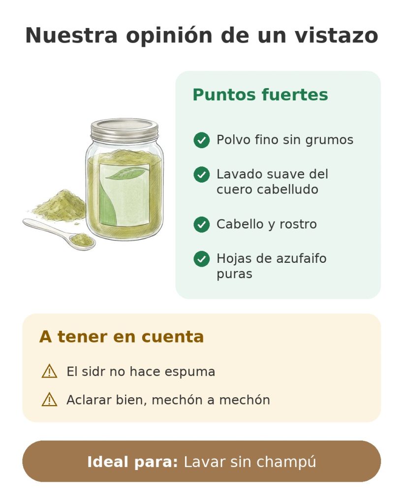 Polvo de sidr ETC Cosmetic's 100 g Nuestra opinión de un vistazo sobre el polvo de sidr de hojas de azufaifo