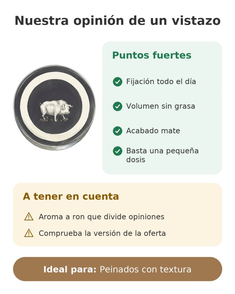 Nuestra opinión de un vistazo sobre la pomada para el pelo Reuzel