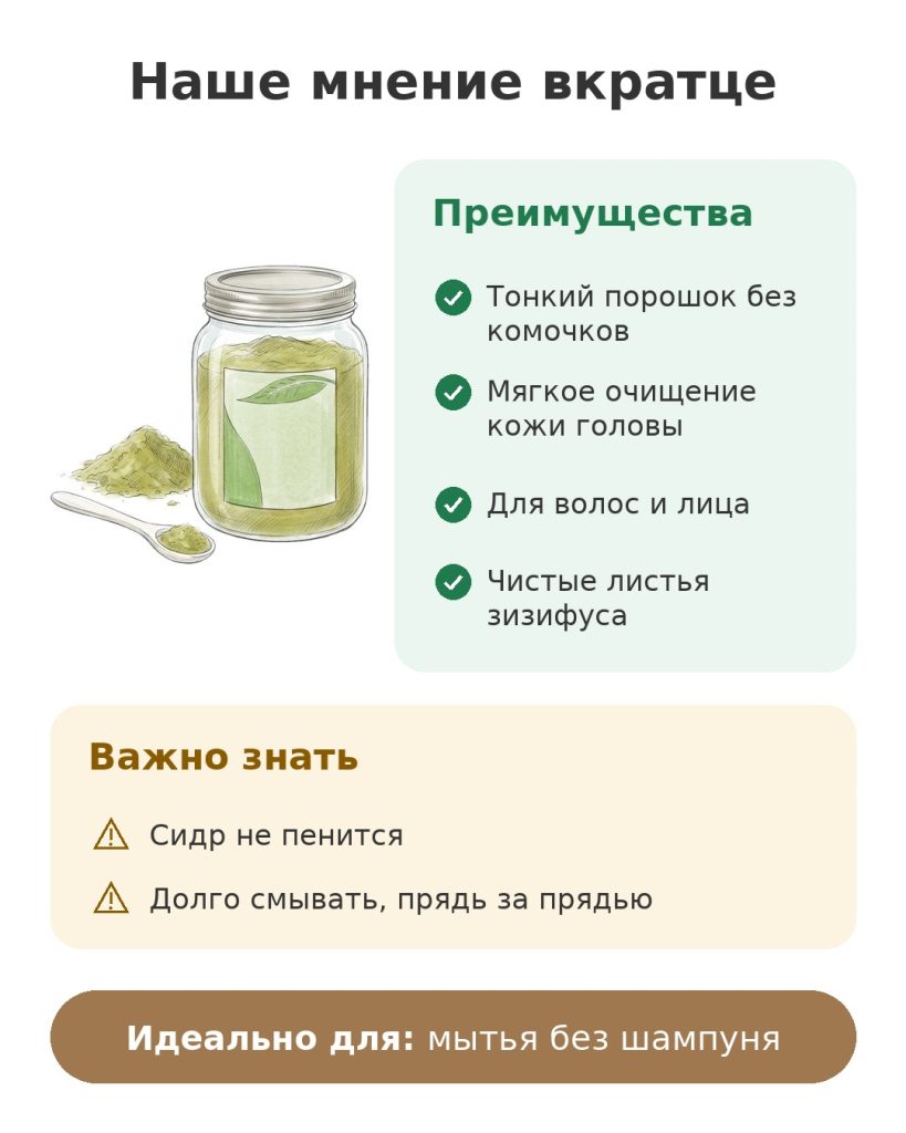 Наше мнение вкратце о порошке сидра из чистых листьев зизифуса