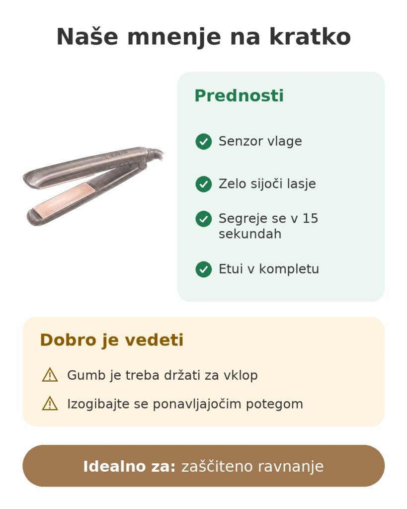 Likalnik za lase Remington Keratin Protect Intelligent Naše mnenje na kratko o ravnalniku las Remington Keratin Protect