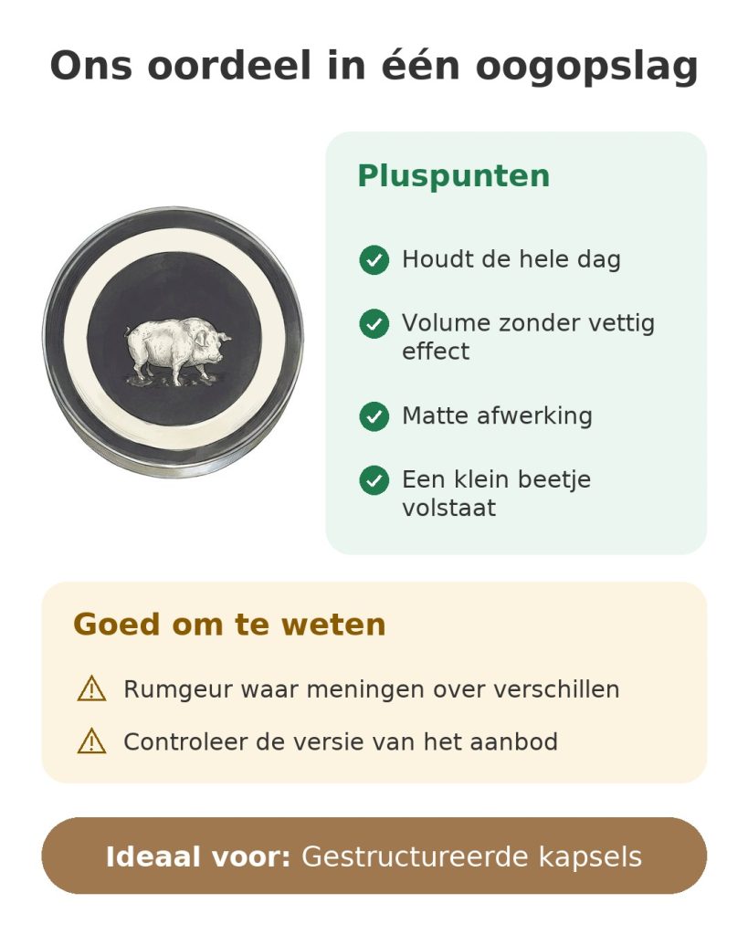 Ons oordeel in één oogopslag over de Reuzel haarpommade