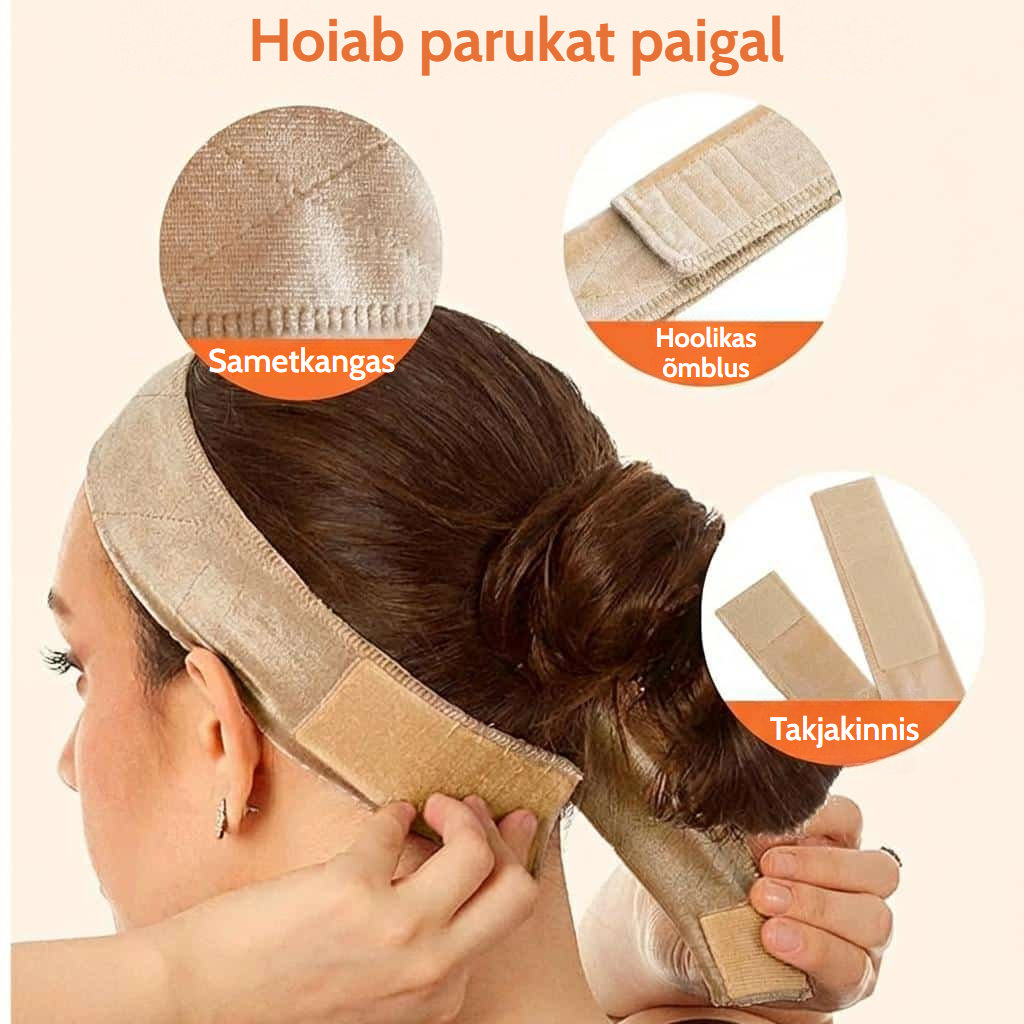 Libisemiskindel parukapael reguleeritava takjakinnisega
