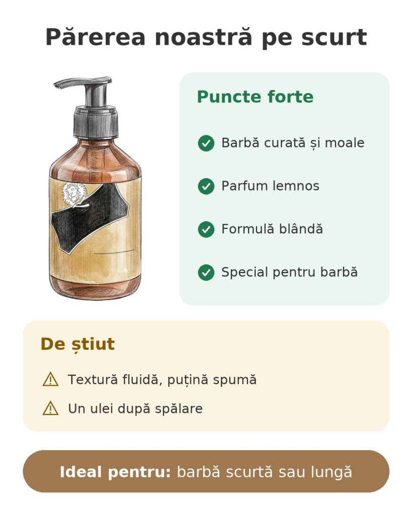 Părerea noastră pe scurt despre șampon pentru barbă, puncte forte, de știut și utilizare ideală