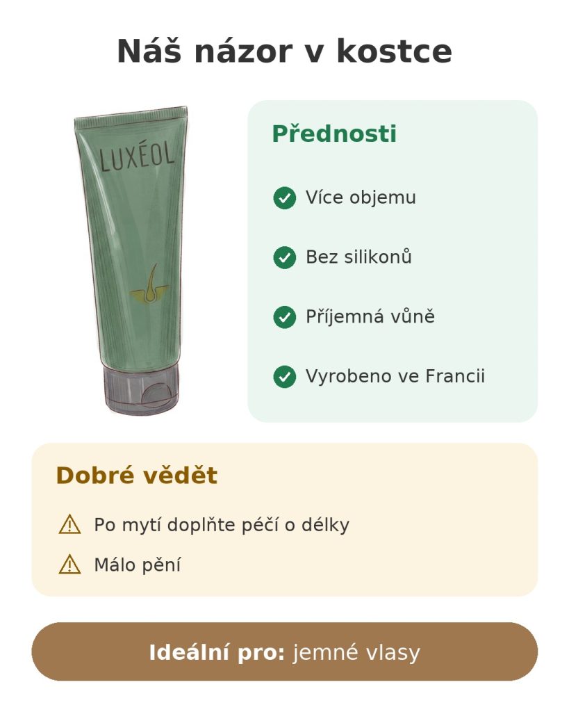 Náš názor v kostce na šampon proti vypadávání Luxéol pro jemné vlasy