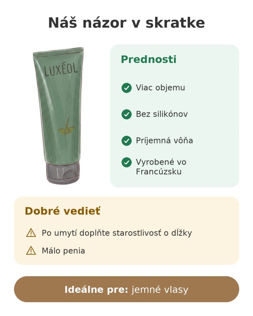 Náš názor v skratke na šampón proti vypadávaniu Luxéol pre jemné vlasy