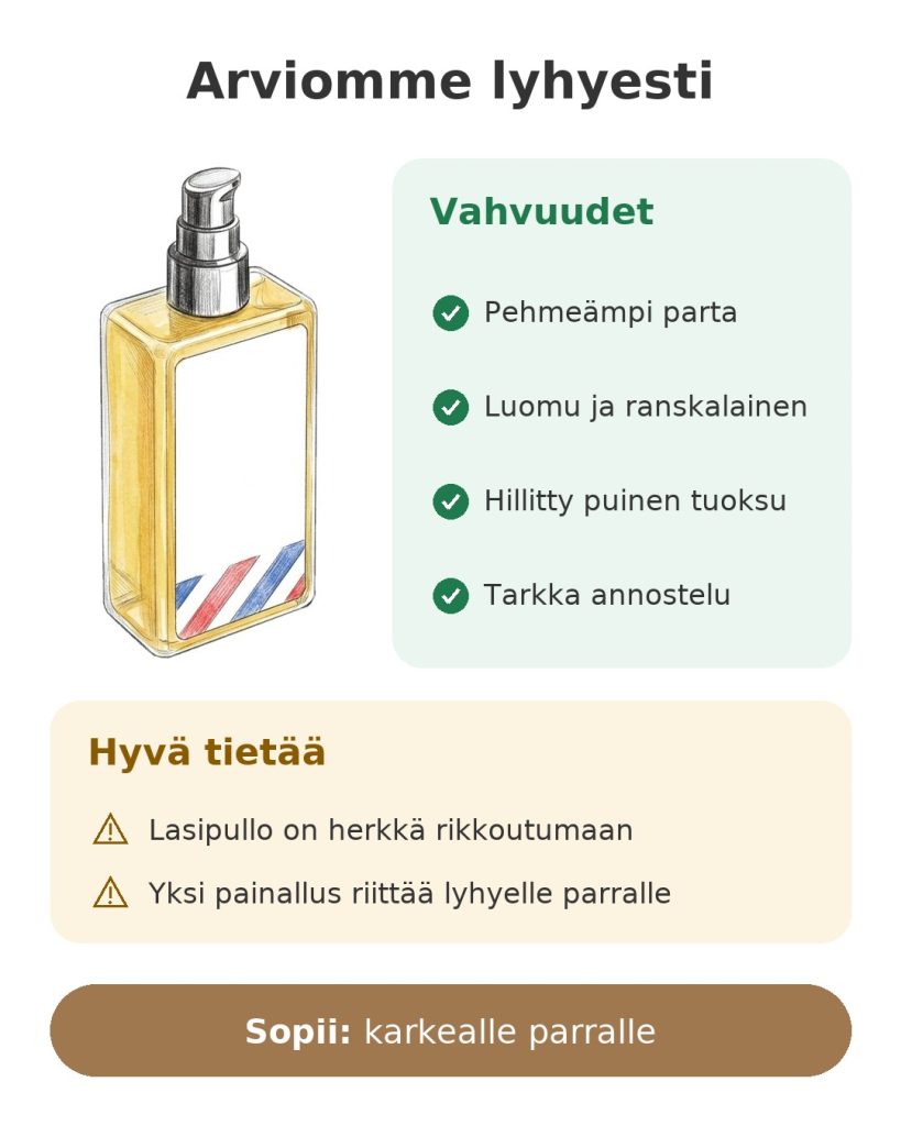 Arviomme lyhyesti: Sapiens-luomupartaöljy – vahvuudet, huomioitavaa ja sopivuus