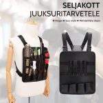 Taktikaline organiseerimiskott juuksurile ja habemeajajale hoiusektsioonidega