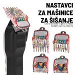 Set nastavaka za šišač s višebojnim uzorcima