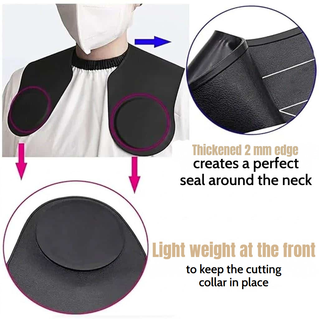 Waterproof cutting cape with geometric pattern for salons