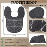 Vedenpitävä leikkuuviitta geometrisella kuviolla kampaamoon