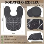 Vodoodporna salonska pelerina z geometrijskim vzorcem
