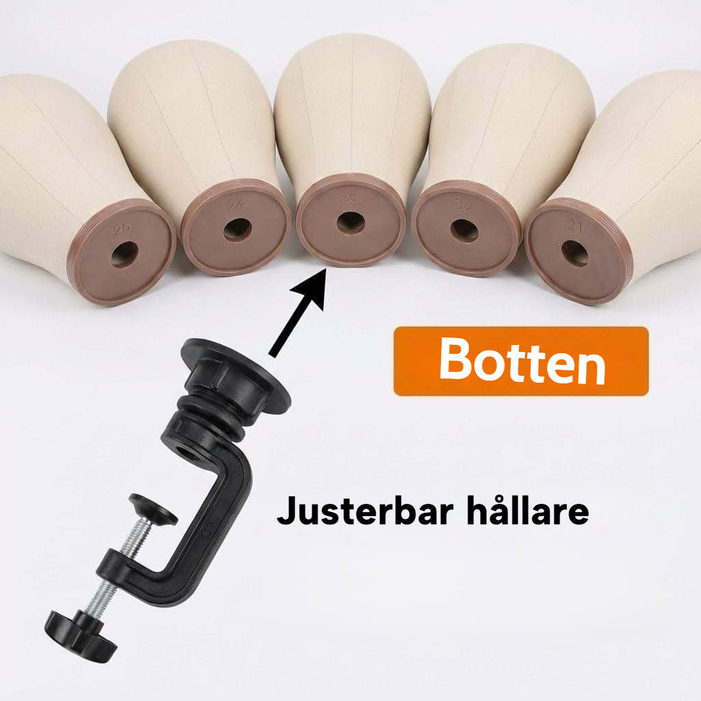 Perukställ med tillbehör
