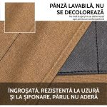 Șorț de frizer din pânză de bumbac cu bretele încrucișate reglabile