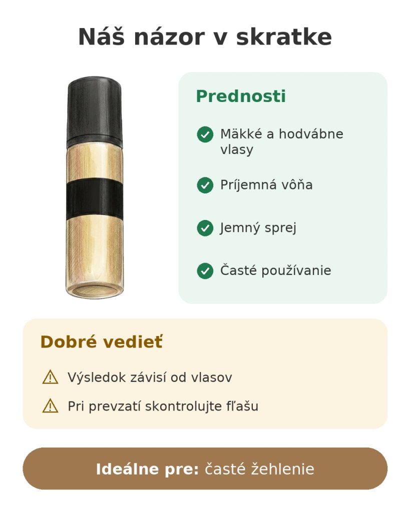 Náš názor v skratke na sprej ghd na žehlenie vlasov: silné stránky, na čo dať pozor a ideálne použitie