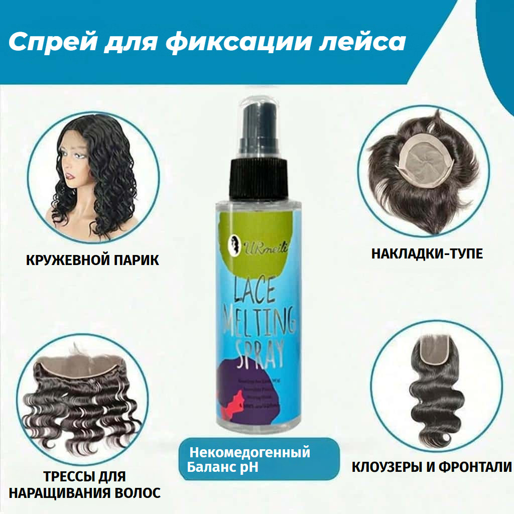 Набор для ухода за париками с воском, шапочками и растворителем