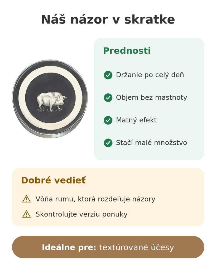 Náš názor v skratke na stylingovú pomádu Reuzel s matným efektom