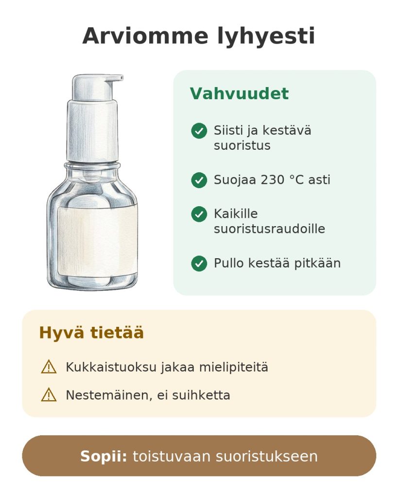 Arviomme lyhyesti: suoristava seerumi Steampod – vahvuudet ja huomioitavat asiat