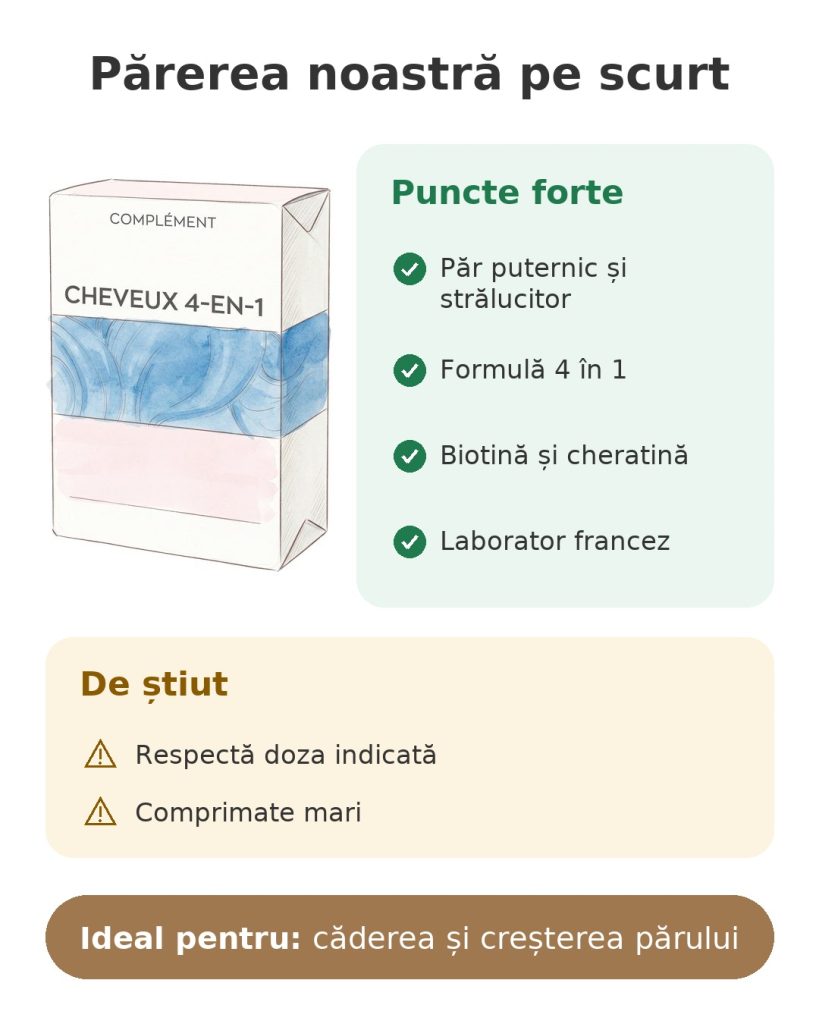 Supliment alimentar Granions Pro Keracys Părerea noastră pe scurt despre suplimentul Granions Pro Keracys 4 în 1 pentru păr