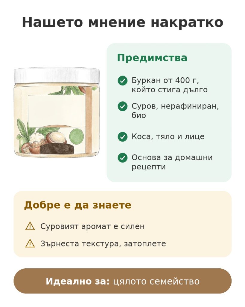 Нашето мнение накратко за суровото масло от ший, със силните страни и какво да знаете