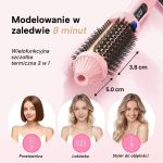Szczotka termiczna prostująca, lokująca i dodająca objętości z wyświetlaczem LED