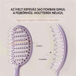 Öntisztító kibogozó kefe göndör hajra, vastagított fogakkal