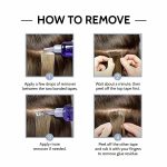 Double-sided adhesive strips for extensions and wigs