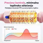 Toplinska četka za ravnanje, kovrčanje i volumen s LED zaslonom