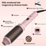 3-ühes keraamiline ümar kuumutav hari LCD-ekraaniga