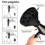 Universaalne kokkupandav silikoonist föönidifuusor meekärjekujulise võrega