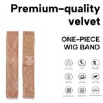Non-slip wig grip headband with adjustable Velcro