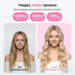 Термощітка для випрямлення, завивки та об’єму з LED-екраном