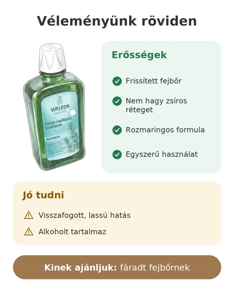 Véleményünk röviden: Weleda rozmaringos hajszesz