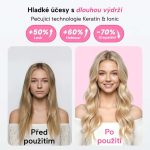 Uhlazující termokartáč s LED displejem pro vytváření kudrn a objemu